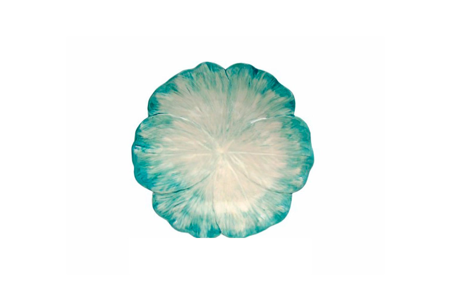 Prato de Cerâmica em Forma de Flor