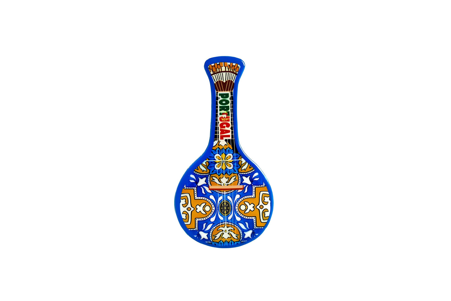 Souvenir Ímanes em Forma de Guitarra Portuguesa – Azulejaria Tradicional