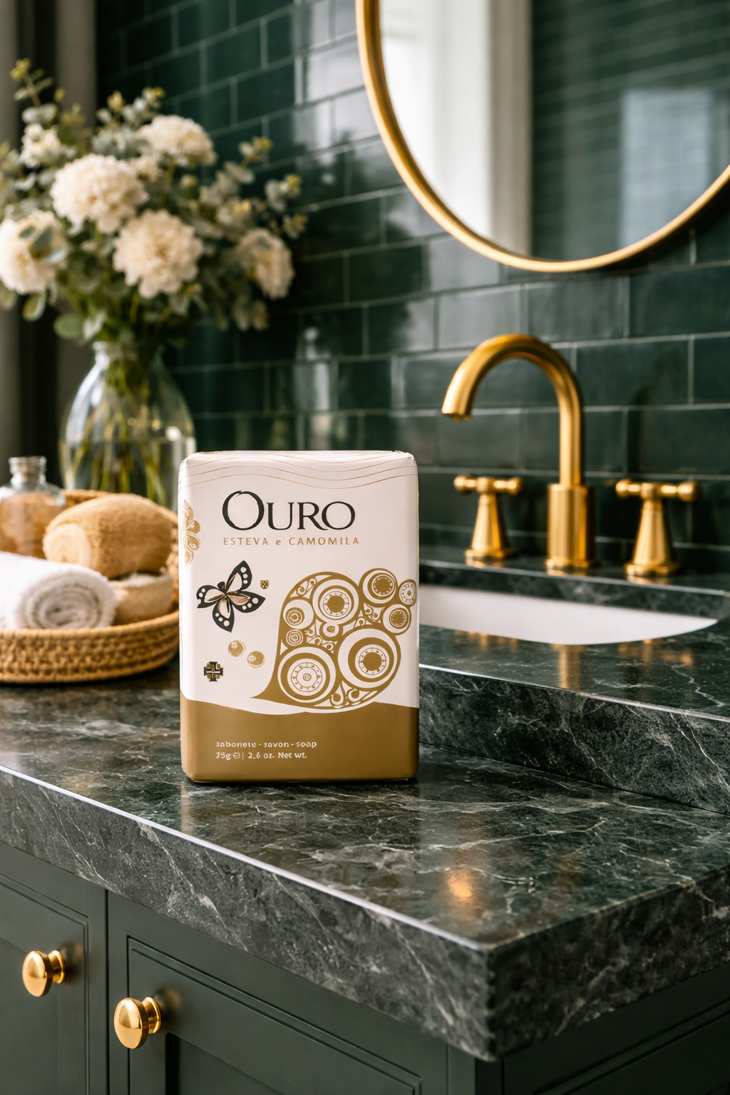 Sabonete “Ouro” – Esteva e Camomila (Ach. Brito)