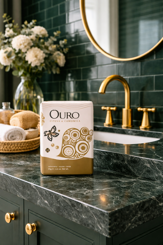 Sabonete “Ouro” – Esteva e Camomila (Ach. Brito)