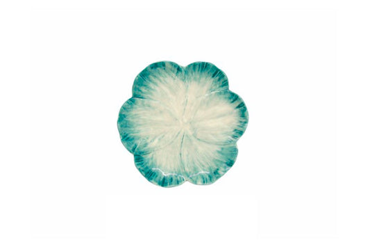 Prato de Cerâmica em Forma de Flor