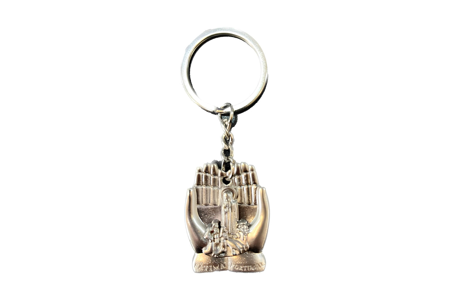 Porta-Chave Mãos com Aparição de Fátima