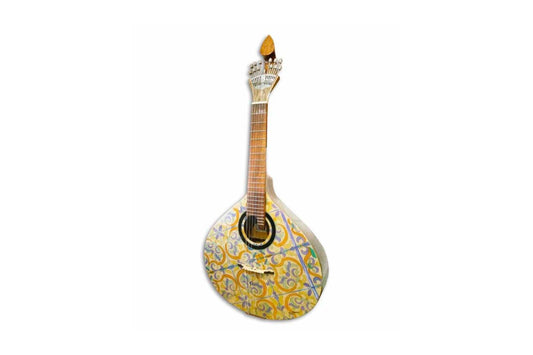 Guitarra Portuguesa com Padrão de Azulejo